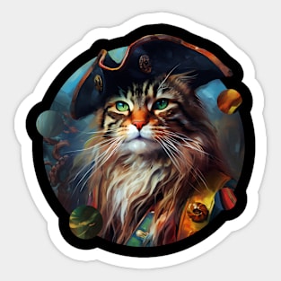 Cat Sparrow Sticker